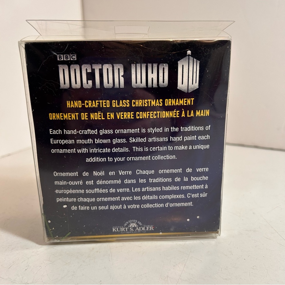 Doctor Who handcrafted glass Christmas tree ornament - Picture 2 of 8